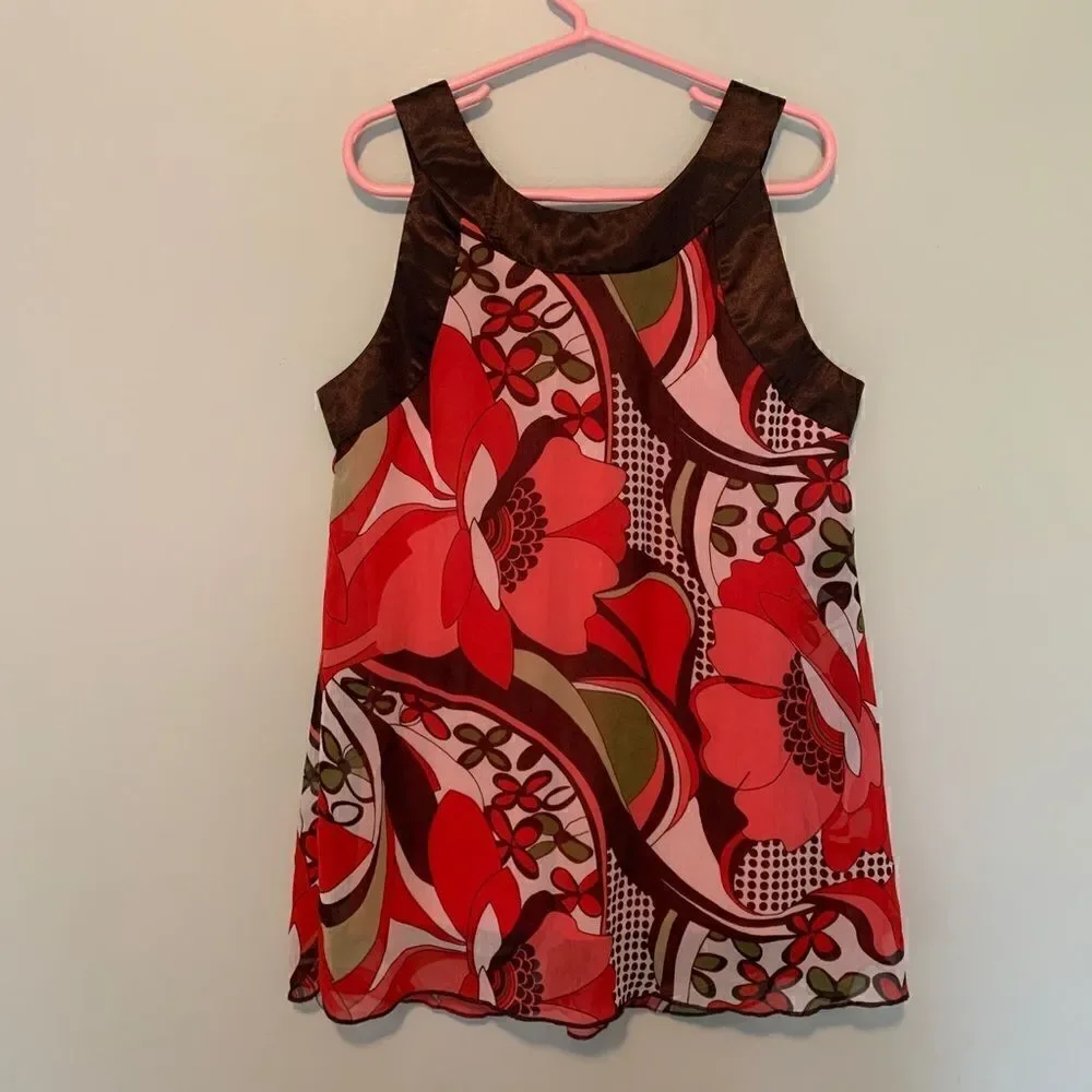 2 for $20 Byer Girl printed silk top